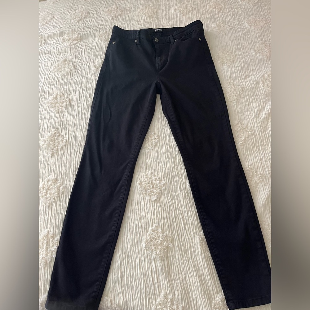 Hanna high-rise soft-stretch skinny size 7/28 Classic Black Women's Jeans